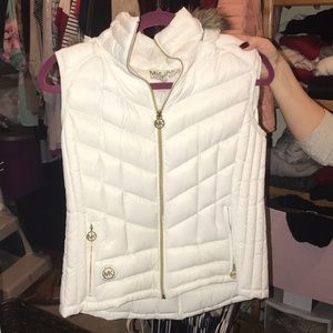 White MK vest